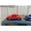 Image 6 : SSS Japan Friction Worldwide Automobile Carrier With 3 Cars & Box, 1950s, 17"