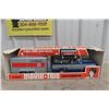 Image 1 : NyLint U-Haul Mover Trio Toy Set 4158 Blue Chevy Blazer With Boat & Trailer, 1970s, 22"