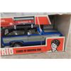 Image 2 : NyLint U-Haul Mover Trio Toy Set 4158 Blue Chevy Blazer With Boat & Trailer, 1970s, 22"