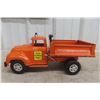Image 1 : Tonka State Hi-Way Dept Hydraulic Dump Truck Pressed Steel, 1950s, 13"