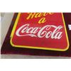 Image 3 : 1941 Have a Coca-Cola Porcelain 2-Sided Flange, 19" x 17 1/2"