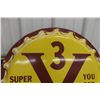 Image 2 : 3V Cola Metal Embossed Bottle Cap Sign, 1950s, Die-Cut, 29" Diameter