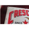 Image 3 : Crescent Metal Tin Embossed Beverage Sign, 1950s, 13 1/2" x 19 1/2"