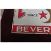 Image 5 : Crescent Metal Tin Embossed Beverage Sign, 1950s, 13 1/2" x 19 1/2"
