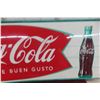 Image 4 : Coca-Cola Metal Tin Sign, French Graphic, 1950s–60s, 31 1/2" x 11 1/2"
