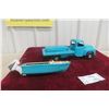 Image 13 : Buddy L Dock Co Marine Toy Truck & Boat Pressed Steel, 1950s–60s, Truck 14 1/2" Boat 9"