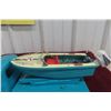 Image 4 : Buddy L Dock Co Marine Toy Truck & Boat Pressed Steel, 1950s–60s, Truck 14 1/2" Boat 9"