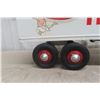 Image 8 : Otaco Minnitoy Heinz 57 Pickle Pressed Steel Truck And Trailer 1940s Or 1950s 28"