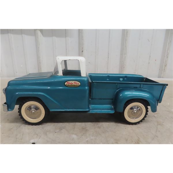 Tonka 1950s Pressed Steel Pickup Truck Deluxe Sportsman Model 13" Long