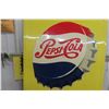 Image 2 : Pepsi-Cola Metal Tin Embossed Sign 1964 26 1/2" x 34"