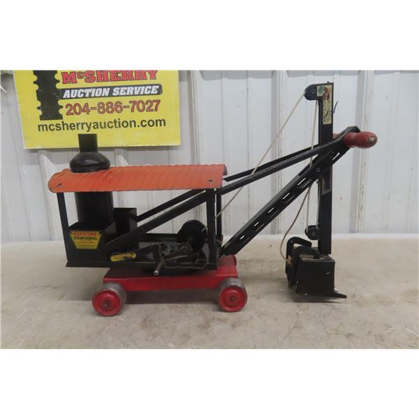 Keystone Steam Shovel 1920s Pressed Steel 20" Ride Em