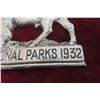 Image 5 : 1932 Canada National Parks Buffalo Grill Badge Aluminum 4 1/2" x 3"