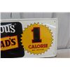 Image 4 : Dad's Diet Root Beer Metal Tin Embossed Sign 1960s 12" x 31"