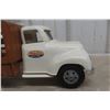 Image 2 : Tonka Lumber Truck Pressed Steel w/ Wood Stake Bed 1950s 16 1/2" Professionally Restored