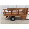 Image 3 : Tonka Lumber Truck Pressed Steel w/ Wood Stake Bed 1950s 16 1/2" Professionally Restored
