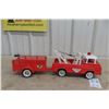 Image 9 : Nylint Ford Econoline U Haul Tow Truck And Trailer 1960s Pressed Steel 21"