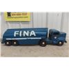 Image 1 : Otaco Minnitoy Fina Tanker Truck And Trailer 1940s Or 1950s Pressed Steel 28 1/2"