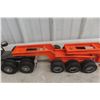 Image 10 : Allen Toy Co 1/16 Scale Mack Truck Lowbed With Overload Flatbed 4 Piece Set Total Length 60"