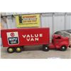 Image 1 : Otaco Minnitoy Canada Packers Maple Leaf Truck And Trailer 1940s Or 1950s Pressed Steel 29"