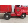 Image 5 : Otaco Minnitoy Canada Packers Maple Leaf Truck And Trailer 1940s Or 1950s Pressed Steel 29"