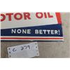 Image 8 : Red Indian Aviation Motor Oil Double Sided Porcelain Sign 14" x 11" Reproduction