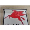 Image 2 : Mobil Gas Porcelain Sign 12" x 12" Reproduction