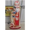 Image 1 : Mobil Gas Fill Er Up Metal Sign 25 1/2" x 11" Reproduction Autographed