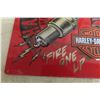 Image 3 : Harley Davidson Metal Tin Embossed Sign 14 1/2" x 14 1/2" Dated 2014