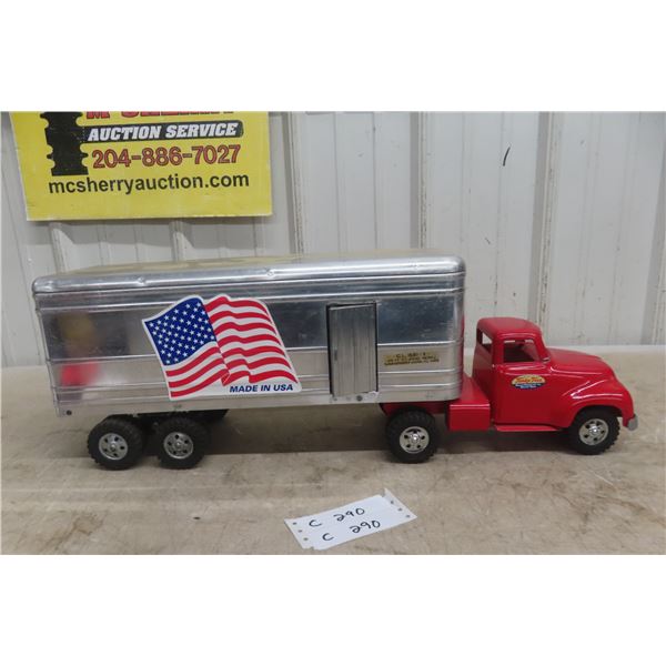 Tonka Cargo King Truck And Trailer Pressed Steel 1950s Or 1960s