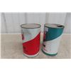 Image 6 : 2 Pacific 66 Motor Oil Quart Cans; 1W Product