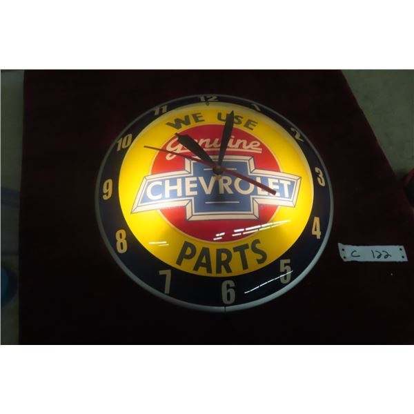 Genuine Chevrolet 1950s Clock Light; Works Like It Should; 15" Diameter; America Retro Product; Gre