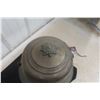 Image 6 : 2 Antique Brass Table Lamps with Military Doughboy Helmet-Shaped Shade