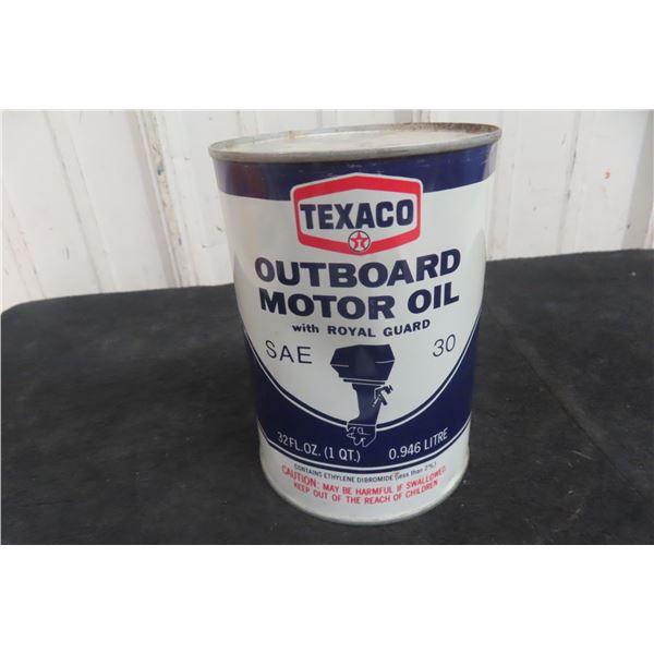 Texaco Outboard Motor Oil, Quart Can