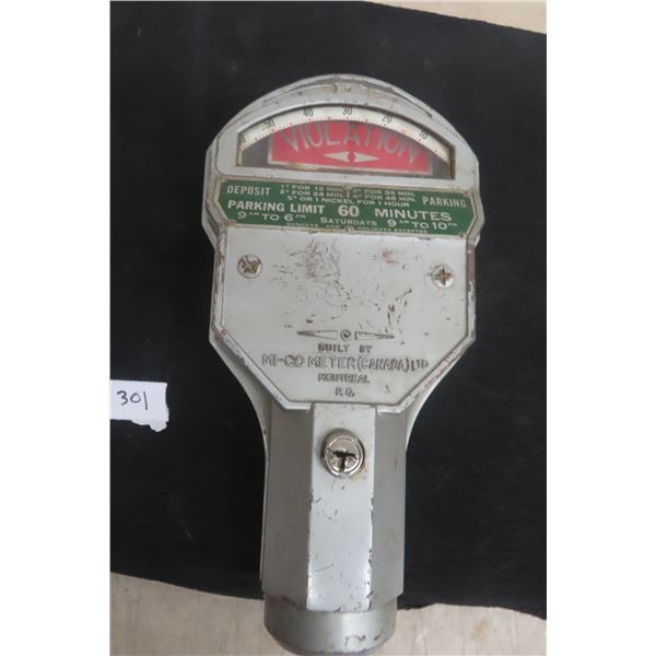 Mi-Co Motor Parking Meter Head, 1¢ / 10 Min and 5¢ / 1 Hour