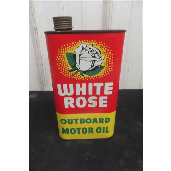White Rose Outboard Motor Oil, Quart Can