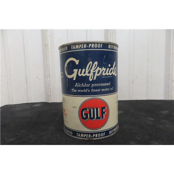 Gulf Gulfpride Motor Oil, Quart Can