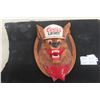 Image 1 : Coors Light Beer Wolf Hour Mounted Plastic Sign, 10" x 14"