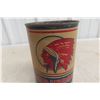 Image 2 : Red Indian Aviation Motor Oil, Quart Can, No Top
