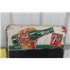 Image 2 : 7-Up Metal Embossed Menu Board, Vintage, 19" x 27"
