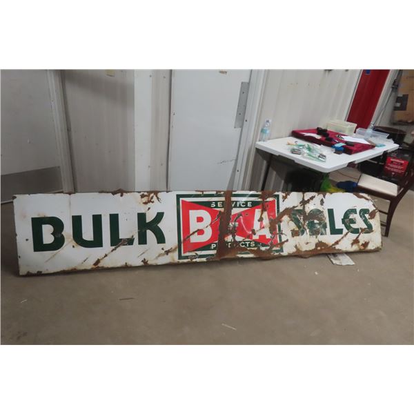 BA Bulk Sales Service Porcelain Vintage Sign, 21" x 117"