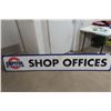 Image 1 : Capitol Steel Shop Office Fiberglass Sign, 16" x 96"