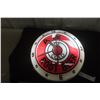 Image 1 : A&W Double Bubble Light-Up Vintage Working Clock, 15" Diameter. Glass lens is cracked and broken.