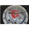 Image 5 : Wolfe Dairies Milk Double Bubble Vintage Light-Up Working Clock, 15" Diameter, Face Plate Damaged
