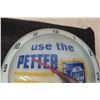 Image 2 : Petter Double Bubble Clock, 15" Diameter, Good Face Plate, Does Not Light Up, Vintage