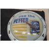 Image 3 : Petter Double Bubble Clock, 15" Diameter, Good Face Plate, Does Not Light Up, Vintage