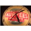 Image 3 : Kurfees Paints Double Bubble Clock, Works and Lights Up, 15" Diameter, Minor Crack