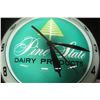 Image 3 : Pine Side Dairy Double Bubble Clock, Lights Up, Minor Crack on Face Plate, Vintage, 15" Diameter