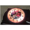 Image 1 : Fram Adv Clock, Lights Up, Works, Cracked Face Plate, No Lens, 15" Diameter