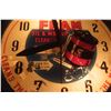 Image 3 : Fram Adv Clock, Lights Up, Works, Cracked Face Plate, No Lens, 15" Diameter