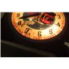 Image 4 : Fram Adv Clock, Lights Up, Works, Cracked Face Plate, No Lens, 15" Diameter